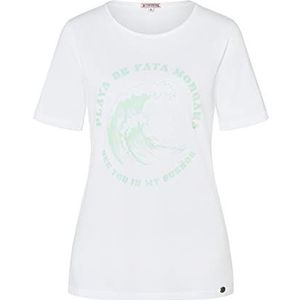 Timezone Dames Wave T-Shirt, pure white, XXL