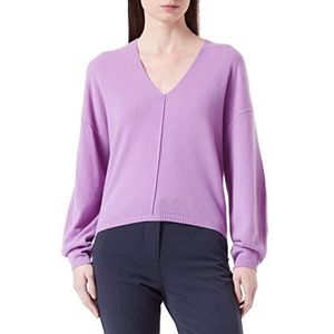 Sisley Womens V Neck L/S 1044M400B Sweater, Lavender 1V0, M