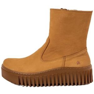 Art - Nappa Shinny - Leren Enkellaarsjes - Marineblauw - 3 tot 5 cm Hakhoogte