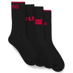 HUGO - Enkelsokken - Cadeaubox - Vier Paar - Normale Lengte