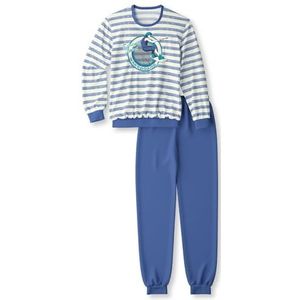 Calida Kids Wakeboard pyjama manchetten diep kobalt, maat 128-134, Deep Cobalt, 128-134
