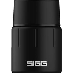 SIGG 8733.9 Gemstone Food Jar Obsidiaan (0,5 l), geïsoleerde voedselcontainer voor kantoor, school en outdoor, thermocontainer van hoogwaardig 18/8 roestvrij staal
