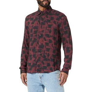 HUGO Heren Ermo Shirt, Dark Brown204, L