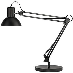UNILUX LED-bureaulamp, aluminium, zwart, 40 x 40 x 17 cm [Energieklasse A+]