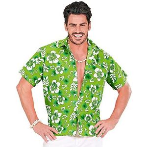 xL Hawaiian Shirt - groen kostuum extra groot voor tropische Lua Fancy Dress