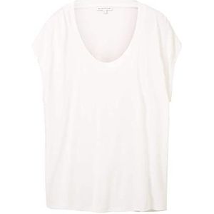 TOM TAILOR T-shirt voor dames, 10315 - Whisper White, L