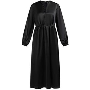 palpito Dames midi-jurk 31424888-PA02, zwart, XL, midi-jurk, XL
