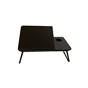 KitHome Plus laptoptafel, van technisch hout, zwart, medium