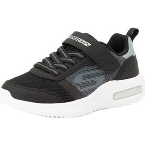 Skechers Bounder-tech sneaker voor jongens, Zwart houtskool, 11 UK Child