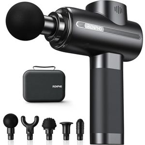 Massage Pistool, RENPHO Massage Gun tot 3200 RPM Massage Gun Massager met 2500 mAh batterij en USB C-oplaadpoort voor spierontspanningsverlichting, zwart