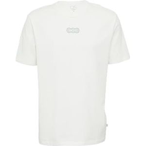 T-shirt - Ivoor - Basique - Met Ronde Hals - Korte Mouwen - Met Afbeelding Op Voorzijde