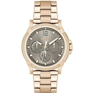 HUGO Analoog Multifunctioneel Quartz Horloge voor Vrouwen met Anjer Goud Gekleurde Roestvrij Stalen Armband - 1540136, Kaki