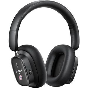 Baseus Actieve ruisonderdrukkende hoofdtelefoon met 100 uur accu, LHDC Hi-Res geluid, reduceert geluiden tot 95%, ruimtegeluid, ENC-microfoons, 0,038 s lage latentie, bluetooth 5.3 over-ear