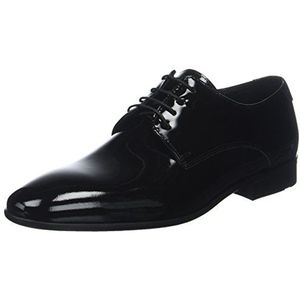 LLOYD Herenschoen Jerez, feestelijke halfhoge schoen van lakleer met leren zool, zwart zwart 0, 45 EU