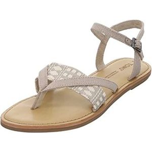 TOMS Lexie Platte sandalen voor dames, lichtbruin, 42.5 EU