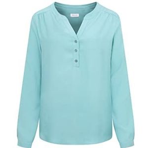 Seidensticker Damesblouse met lange mouwen, regular fit, turquoise, 34, turquoise, 34