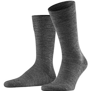 FALKE Heren Sokken Sensitive Berlin M SO Wol Katoen Met Comfort Tailleband 1 Paar, Grijs (Dark Grey 3070) nieuw - milieuvriendelijk, 39-42