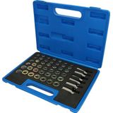 BRILLIANT TOOLS - 114-delige Draadtapset voor Oliepan - Blauw en Zwart - Inclusief Opbergtas