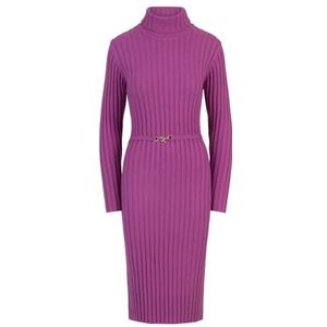 APART Fashion Midistrickkleid jurk voor dames, paars, 14, Paars, 40