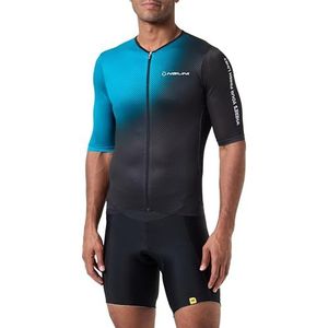 NALINI 03256601100C000.10 Mesh Heren T-Shirt Zwart/Blauw M, zwart/blauw, M