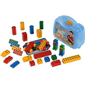 Theo Klein 635 Manetico Basic Box, Medium , 25 Different Colourful Magnetic Building Blocks , 6 Cards with Building Instructions , Toy for Children Aged 1 and up