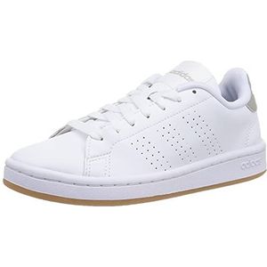 Adidas Advantage Ftwr Tennisschoenen voor heren, wit/metaalgrijs, maat 45 1/3 EU