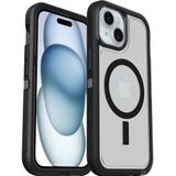 OtterBox Defender XT-hoes voor iPhone 15 / iPhone 14 / iPhone 13 met MagSafe, schokbestendig, valbestendig, ultrarobuust, 5x getest volgens militaire standaard, Transparent/Zwart