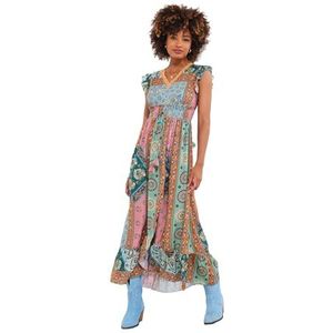 Joe Browns Maxi-jurk met kanten details voor dames, Blauw, 40