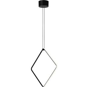 Arrangements F0409030 hanglamp, vierkant, 34 W, 51,2 x 3 x 51,2 cm, zwart