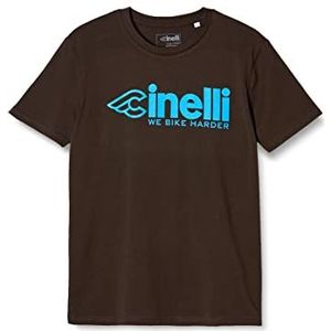 Cinelli We Fiets Harder T-Shirt, Bruin, Klein