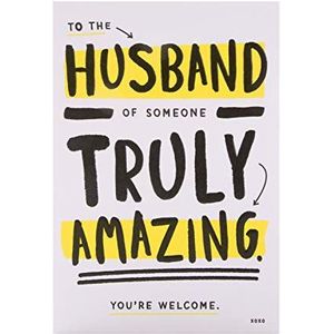 Verjaardagskaart voor echtgenoot van keurmerk - Hedendaagse Humor Design