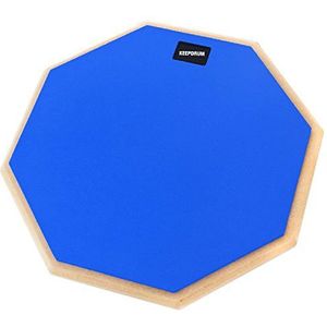 keepdrum DP-BL12 Drum Practice Pad Blauw oefenpad 12 inch