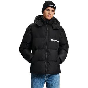 Karl Lagerfeld Jeans, Heren, Puffer, Regular Fit, Zwart, L