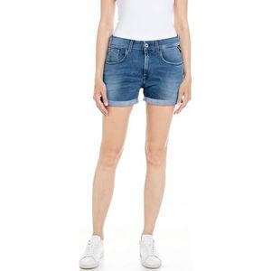 Replay Dames Jeans Shorts Anyta, 009, medium blue., 25W
