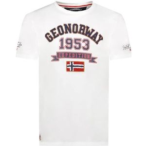 Geographical Norway Jollegio_Heren T-shirt, Wit, M