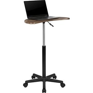Flash Furniture Laptop bureaus, rustieke walnoot, 25.5' B x 22.5' D x 27' - 36,5' H