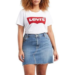 Levi's Plus Size Perfect Tee T-shirt Vrouwen, Plus Batwing White, 2XL