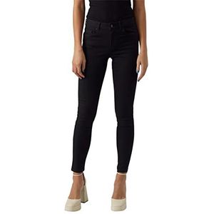 VERO MODA VMALIA Mid Rise Slim Fit Jeans voor dames, zwart (zwart), 32 NL/S/L