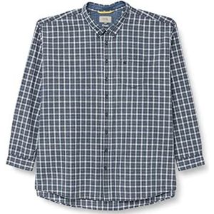 Camel Active - Casual Overhemd - Marineblauw - Geruit