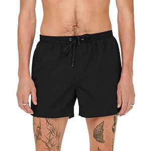 ONLY & SONS ONSTED Life zwemshort GW 1832, zwart, XS