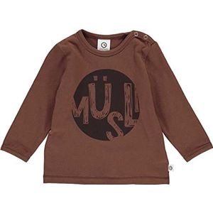 Müsli by Green Cotton Baby-jongens Letter Logo T-shirt, Acorn, 68 cm