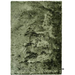 Benuta Shaggy hoogpolig tapijt Whisper groen 80x150 cm | langpolig tapijt voor slaapkamer en woonkamer