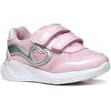 Geox B Sprintye Girl A Sneakers voor baby's en meisjes, roze/zilverkleurig, 21 EU