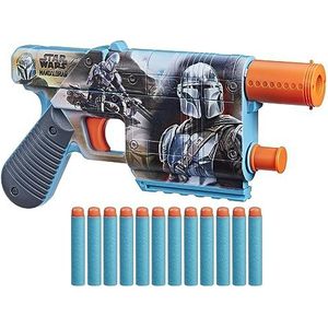 Nerf Star Wars The Mandalorian Dart Blaster, inclusief 12 Nerf Elite darts, interne clip