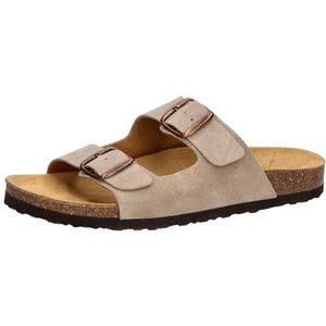 Gezondheidsslippers - Bruin - Leer - Gespsluiting