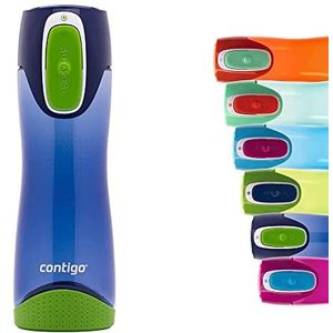 Contigo Swish Autoseal drinkfles kinderen, waterfles vrij van schadelijke stoffen & BPA, 100% lekvrij, vaatwasserbestendig, ideaal voor kinderdagverblijf, kleuterschool, school en sport, 500ml