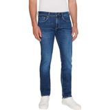 Pepe Jeans Slim Jeans voor heren, Blauw (Denim-CT0), 38W / 34L