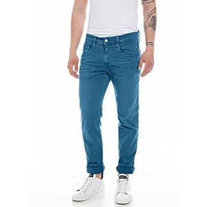 Replay Heren Jeans Anbass Slim-Fit met stretch, Slate Blue 958, 40W x 34L