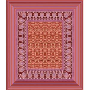 Bassetti MIRA tafelkleed - Jacquard 100% katoen in de kleur rood R1, afmetingen: 140x170 cm - 9326076