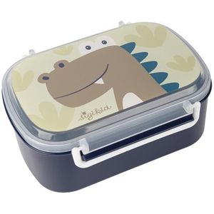 SIGIKID 25372 Dino lunchbox met inzetstuk en beugelsluiting, BPA-vrij, veilig, licht, aanbevolen voor kinderen vanaf 1 jaar